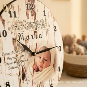 Personalizirani pokloni za bebe - Sat Vintage - Unikatni pokloni Personalizirani pokloni za baby shower