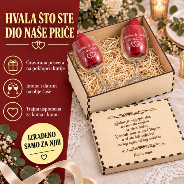 Pokloni za kumove - personalizirani pokloni za vjenčanje