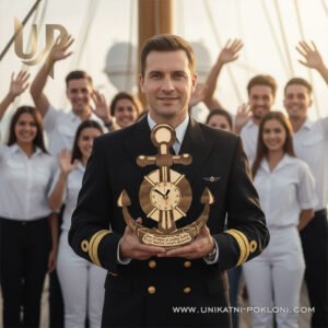 Personalizirani drveni sat Sidro - Poklon za pomorca 13 Pokloni za pomorca