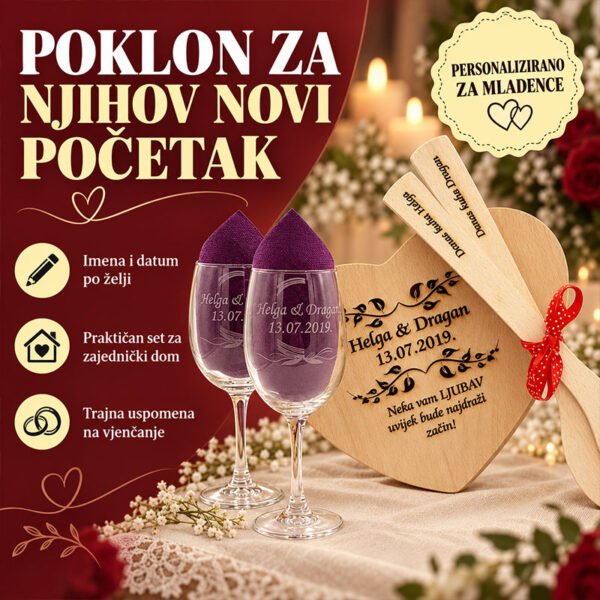 Unikatni pokloni za mladence - personalizirani pokloni za vjenčanja
