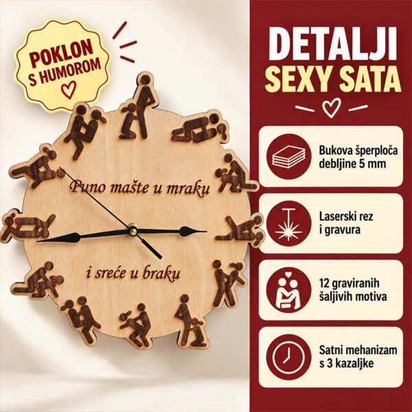 Sexy sat - personalizirani šaljivi poklon - Unikatni pokloni Sexy sat
