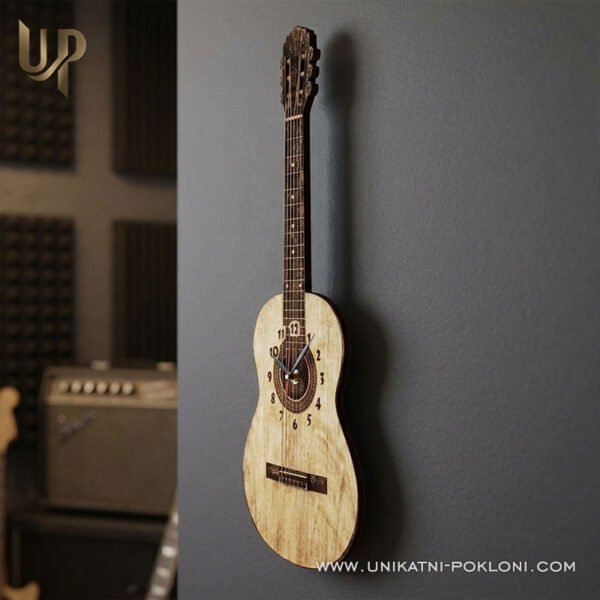 Poklon za gitaristu - personalizirani sat Akustična gitara - Unikatni pokloni Što pokloniti gitaristu