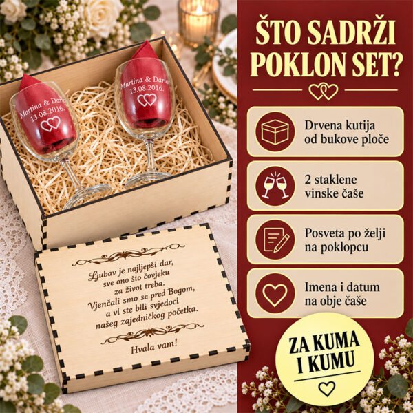 Što pokloniti kumovima - personalizirani pokloni za vjenčanje