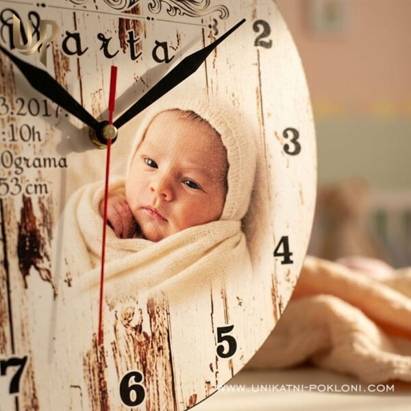 Personalizirani pokloni za bebe - Sat Vintage - Unikatni pokloni Što pokloniti maloj bebi
