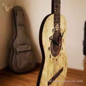 Poklon za gitaristu - personalizirani sat Akustična gitara - Unikatni pokloni Unikatni pokloni za gitariste