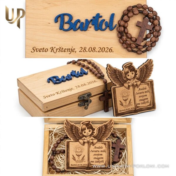 Set Alessia - personalizirani pokloni za krštenje ili prvu pričest