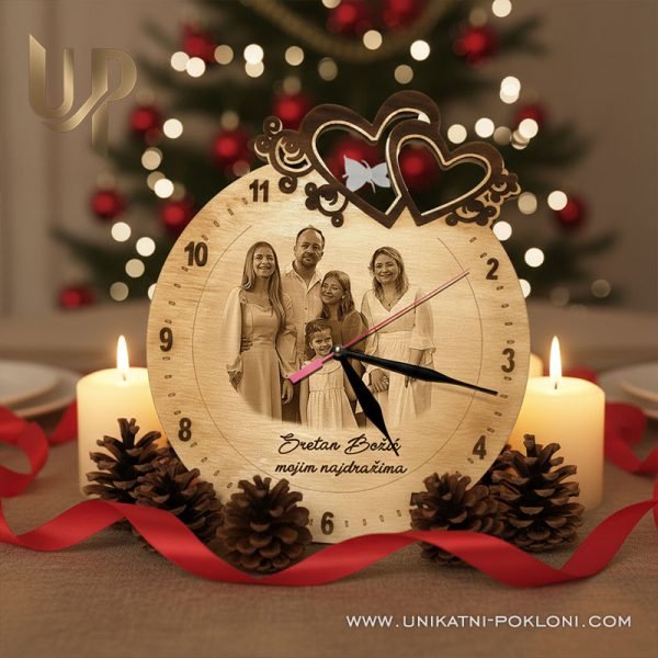 božićni poklon sa srcem