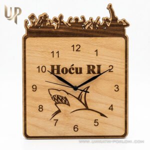 Sat "Hoću Ri" - Personalizirani drveni sat - Slika 1