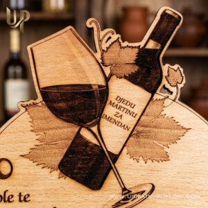 Poklon za Martinje - Personalizirani drveni sat "Martinje" - Unikatni pokloni Poklon za Martinje - Personalizirani pokloni za Martinje