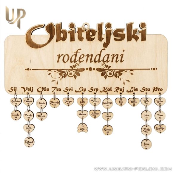 obiteljski kalendar