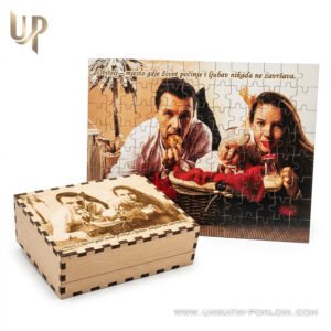 A4 Puzzle sa slikom + drvena kutijica sa slikom