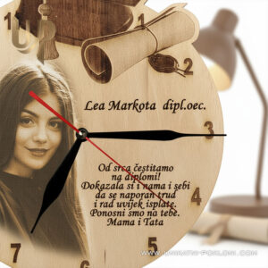 Poklon za promociju - Personalizirani drveni sat Diplomac - Slika 8