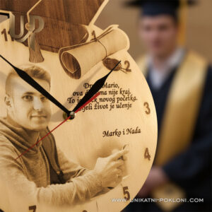 Poklon za promociju - Personalizirani drveni sat Diplomac - Slika 9