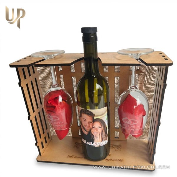 set-za-vino Set za vino + 2 čaše - personalizirani poklon