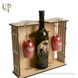 Personalizirani drveni set za vino - Diplomac