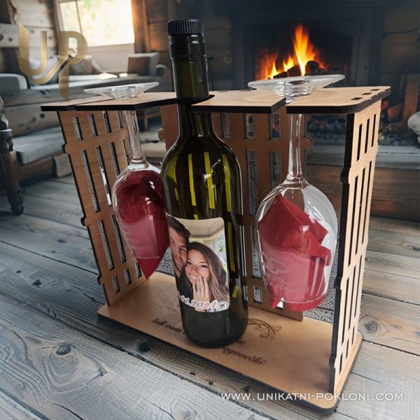 Set za vino + 2 čaše 3 unikatni set za vino