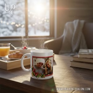 Božićna šalica za dar za Božić