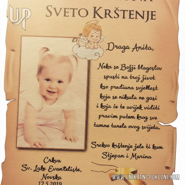 Originalna uspomena na dan krštenja