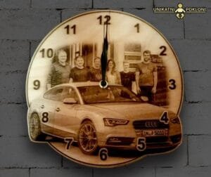 Sat Auto - Sat tvojeg automobila - Poklon za vozača sa slikom njegovog limenog ljubimca 22 Sat auto - sat sa slikom vašeg auta
