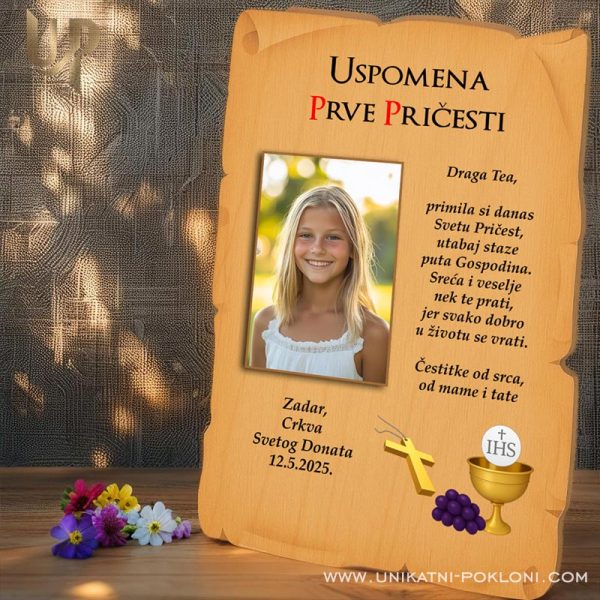 Uspomena prve pričesti 1 portret-prva-sveta-pricest-uspomena