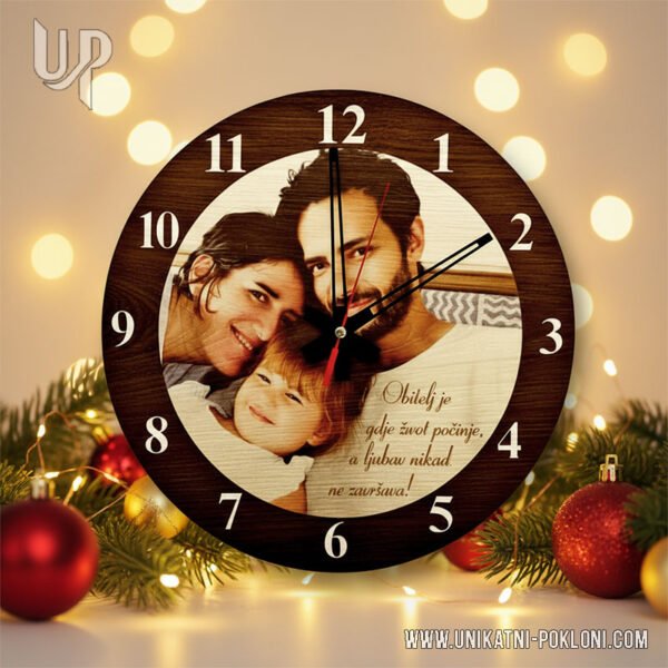 zidni sat sa slikom
