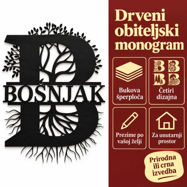 Obiteljski monogram - Personalizirani monogram