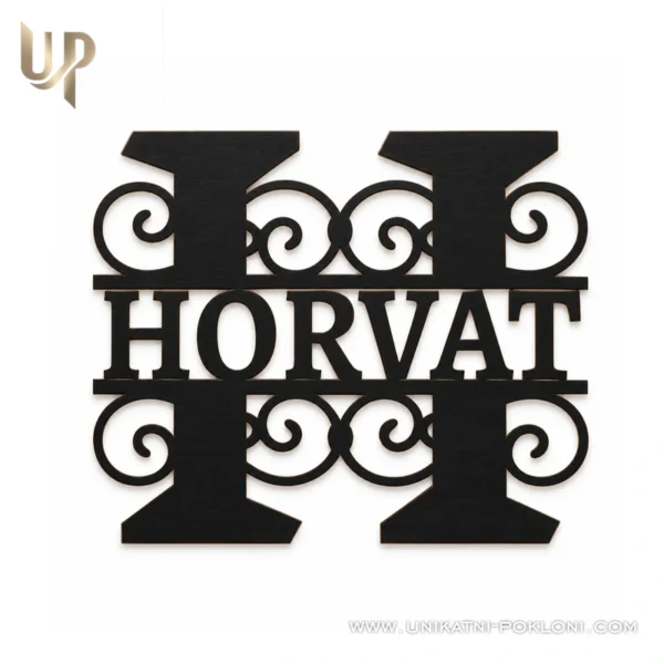 Obiteljski monogram - Personalizirani ukras za vrata koji svaki dom čini jedinstvenim