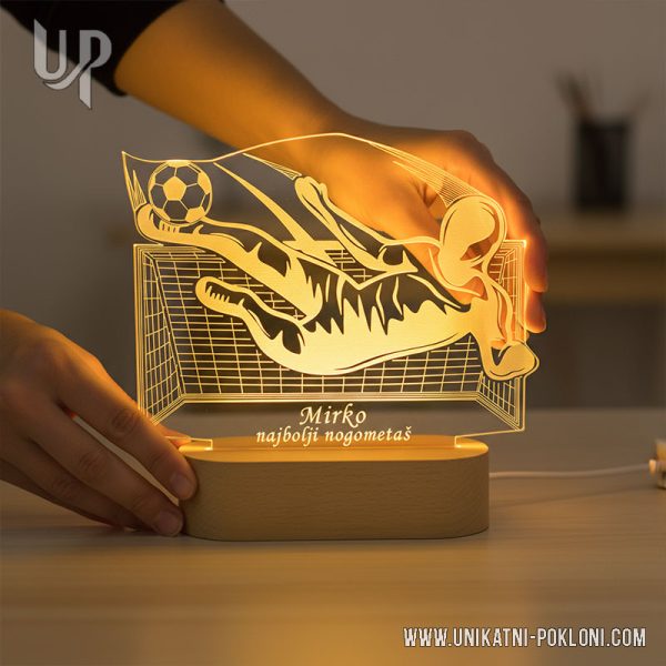 Personalizirana LED lampa - Nogomet - Pokloni za Nogometaše 7 Poklon za nogometaša