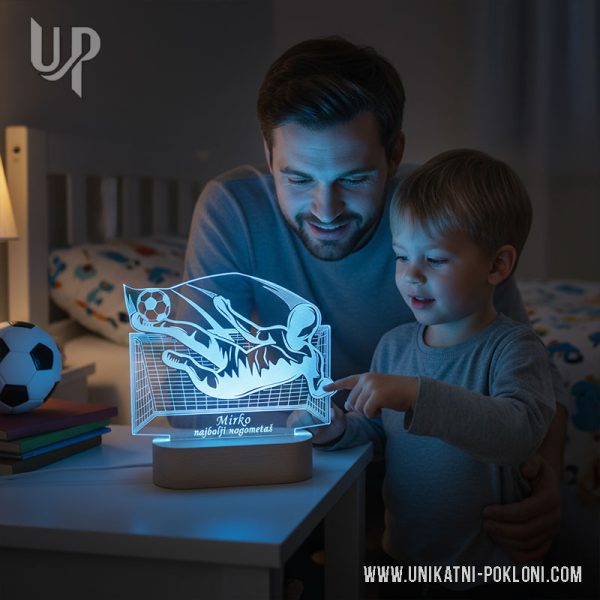 Personalizirana LED lampa - Nogomet - Pokloni za Nogometaše 5 Pokloni za nogometaša