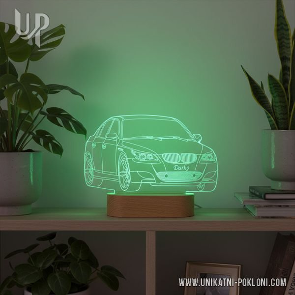 Personalizirana LED lampa - USB NOĆNE LAMPE 6 poklon za dobivanje vozačke dozvole