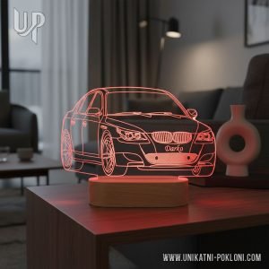 Personalizirana LED lampa - USB NOĆNE LAMPE 31 poklon za vlasnika novog auta