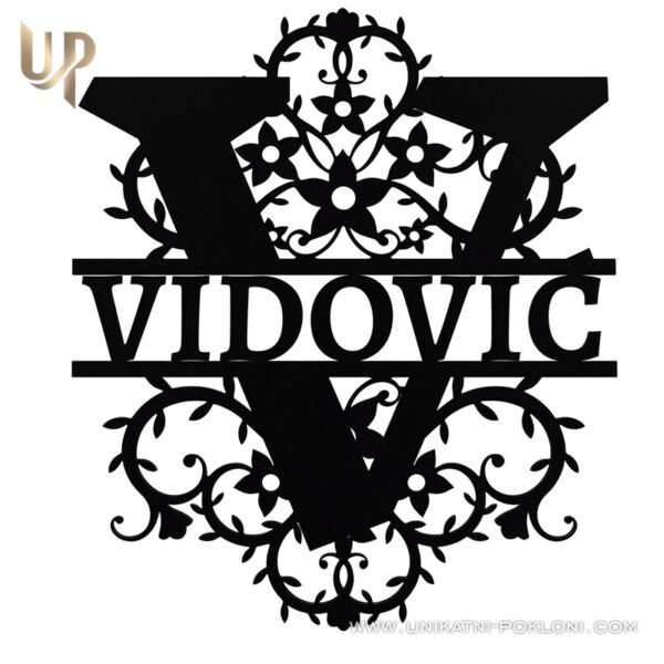 vidović Obiteljski MONOGRAM - personalizirani poklon