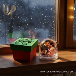 Snježna kugla s kutijom