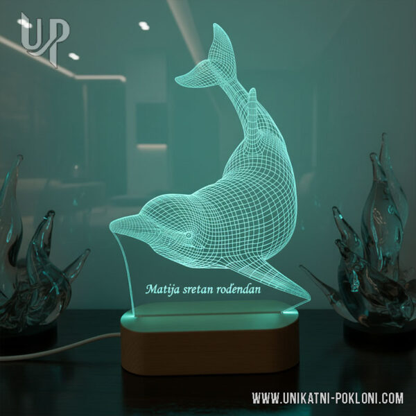 Lampa Delfin - Ambijentalna LED lampa 1 dječja lampa delfin