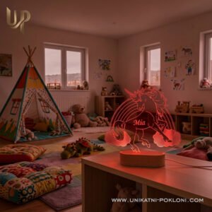 Jednorog ambijentalno svijetlo Unicorn - Unikatni Pokloni poklon za djevojčicu