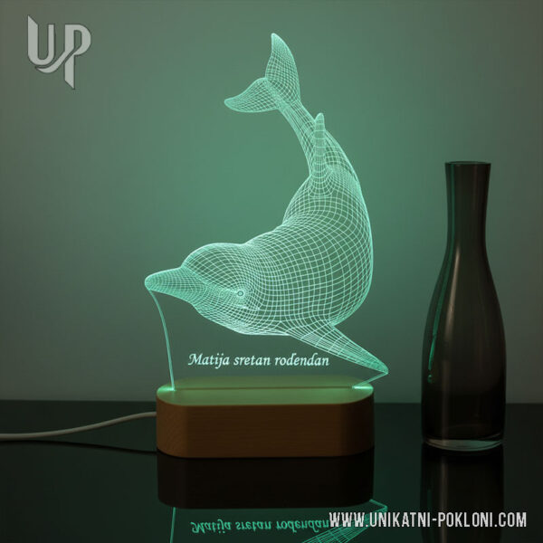 Lampa Delfin - Ambijentalna LED lampa 8 super poklon za dijete