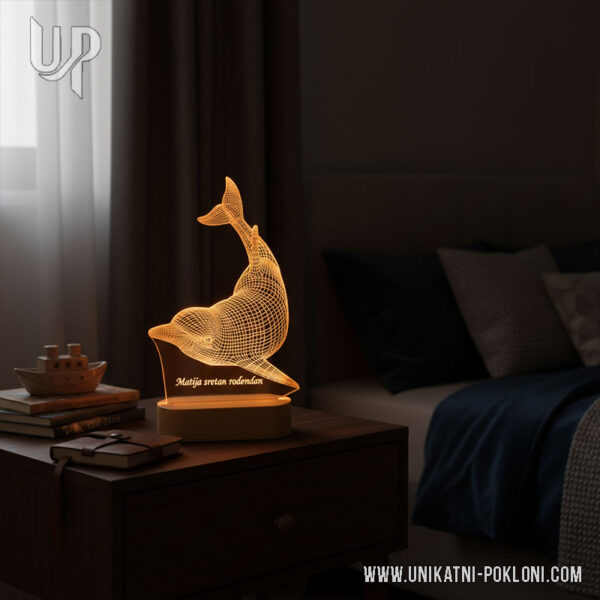 Lampa Delfin - Ambijentalna LED lampa 6 uređenje dječje sobe