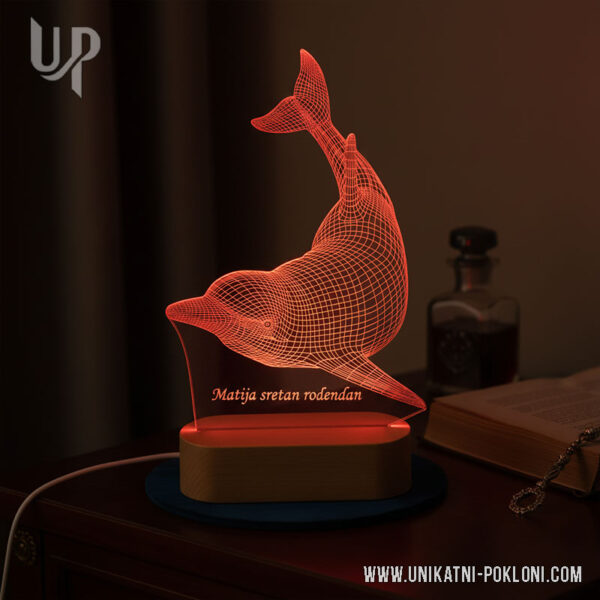 Lampa Delfin - Ambijentalna LED lampa 11 uređenje sobe za djecu