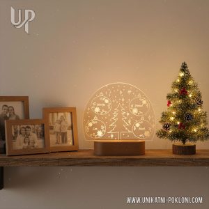 Personalizirana LED lampa - Božićna ambijentalna lampa - Obiteljski božićni poklon 27 Originalni Božićni poklon