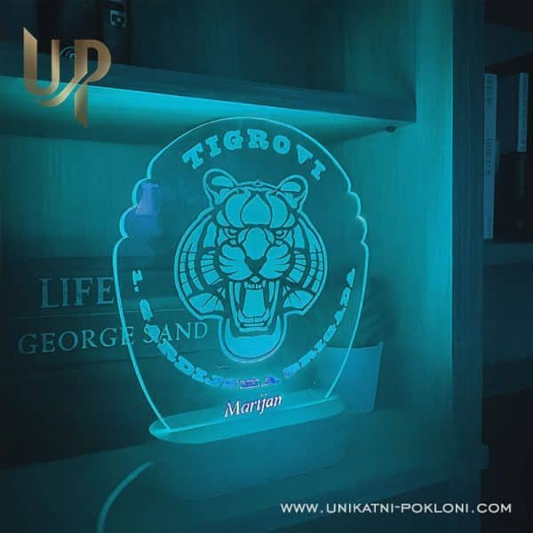 Personalizirana LED lampa - Ambijentalna lampa TIGROVI 4 domoljubni pokloni