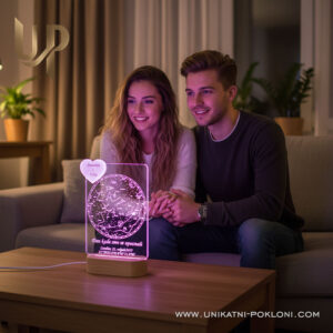 Personalizirana LED lampa - Zvjezdana karta 16 pokloni za Valentinovo