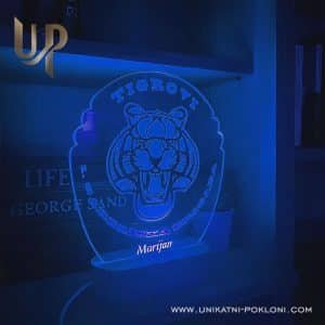 Personalizirana LED lampa - Ambijentalna lampa TIGROVI 12 pokloni za gardijsku brigadu