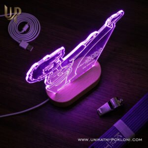 Poklon za malog karatista - Personalizirana LED noćna lampa - Unikatni pokloni LED lampa Karate