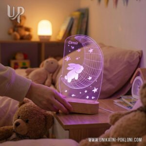 Pokloni za bebe - Zeko spava na mjesecu - Ambijentalna LED lampa 13 što pokloniti bebi