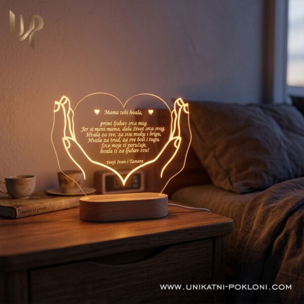 Poklon za mamu - Ambijentalna LED lampa RUKE 3 Dar za mamu
