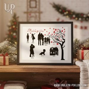 Uokvireni poster sa vašim najvažnijim životnim događajima - Naša priča - Slika 8