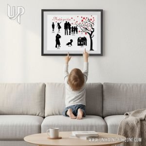 Uokvireni poster sa vašim najvažnijim životnim događajima - Naša priča - Slika 9