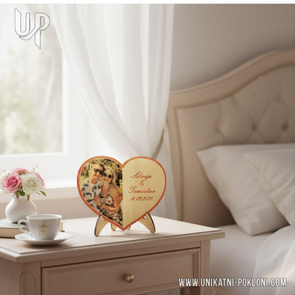 Portret u obliku šarenog srca - Romantični pokloni 3 Romantični pokloni za zaljubljene