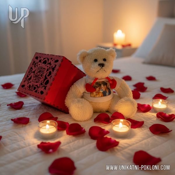 romantični medo na poklon