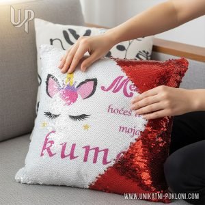 Personalizirani jastuk - Hoćeš li biti moja kuma? - Slika 9